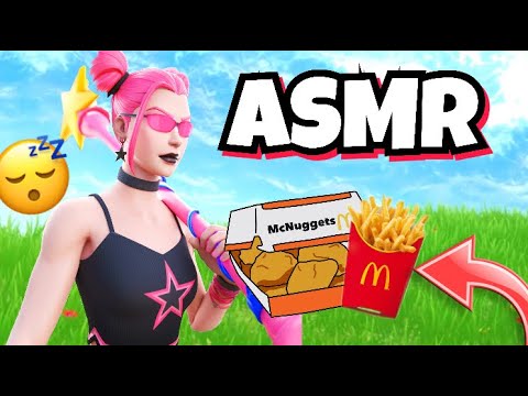 ASMR Français EATING Dégustation MCDO sur FORTNITE 😴💤 (sa régale 😂)