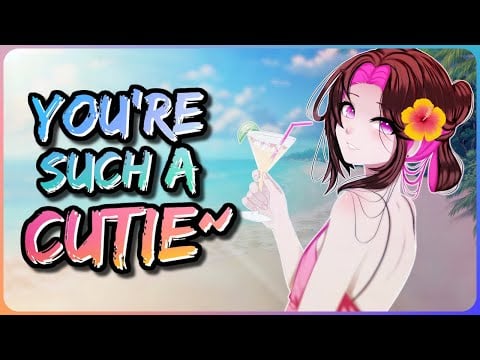 Rizzing up a Dommy Mommy BEACH FEMBOY!! [M4A] [ASMR] [3Dio]