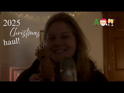 ASMR Christmas Haul!! (Ramble asmr, sound assortment) 