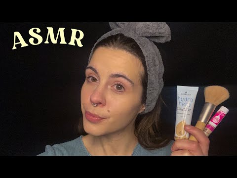 ASMR Whispered Get Ready With Me ( everyday makeup routine & ramble )