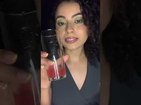 Provando refrigerante de Kiwi com morango! #asmrshort #provando #asmrprovandocomidas