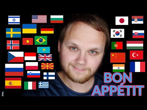 ASMR Find your language - Enjoy your meal! (Bon Appétit!)