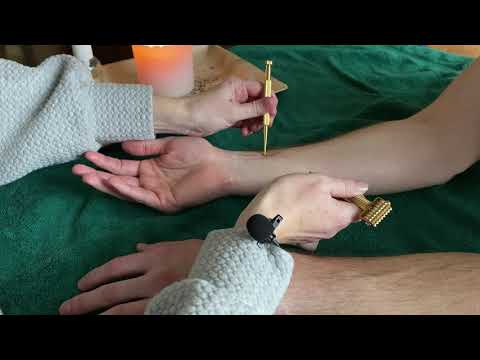 ASMR Real Person | Hand massage + acupressure