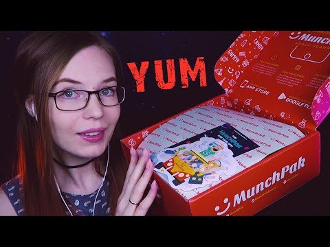 Taste Testing ASMR - Unboxing Munchpak - Soft-Spoken, Crinkles, Mukbang