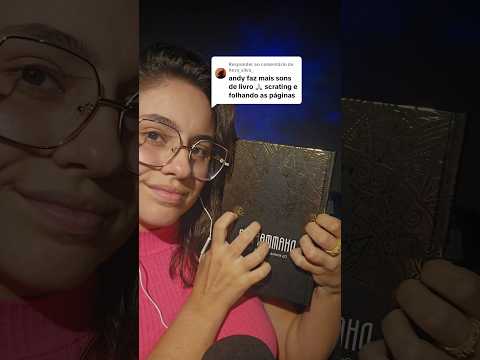 Sons de páginas de livro + scratching #asmr