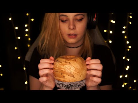 ASMR deep wood tapping & scratching - no talking, natural nails