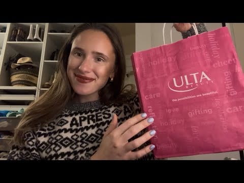 ASMR Makeup Haul + Try-On💋 (tingly tapping and unboxing sounds)