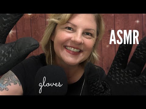 ASMR Glove Sounds [with whispering] 💖🖐😍