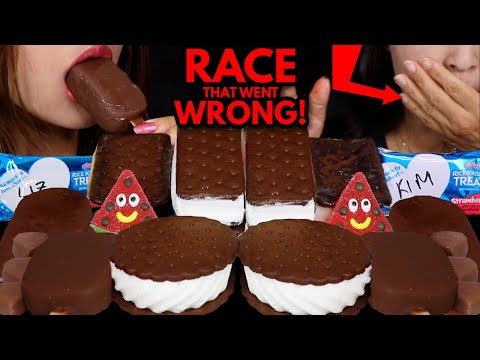 WHAT WENT WRONG IN OUR DESSERT RACE! MILKA CHOCOLATE HEARTS, DOVE ICE CREAM BAR, WATERMELON CANDY