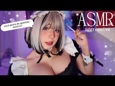 ASMR MAID | MAS VOCÊ ME PEDIU UM FAVOR INCOMUM (fast and agressive)💥
