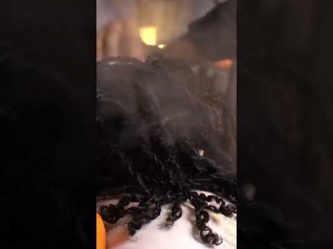 #asmr taking care of mini twists on natural hair 🧖🏾‍♀️