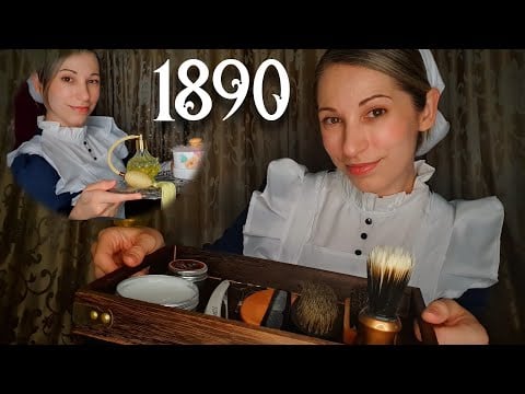 ASMR de Época | Afeitado y Maquillaje en la Era Victoriana | Sirvienta Roleplay