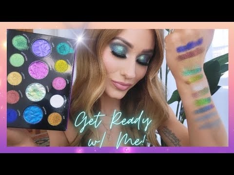 ASMR Get Ready w/ Me! First Impression: Danessa Myricks Transcendence Palette👽✨️