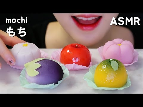 CUTE MOCHI ASMR もち ASMR HWAGWAJA ASMR 화과자 ASMR 모찌ASMR JAPANESE WAGASHI ASMR 🍵 (PART2)