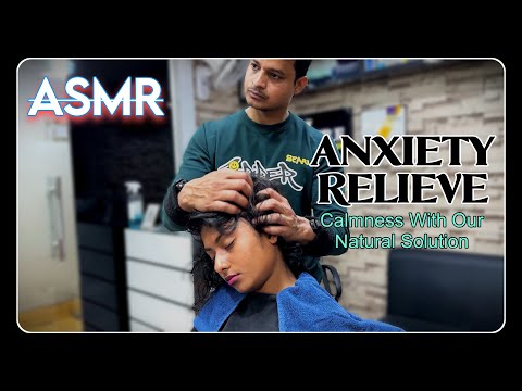 ASMR GENTLE SCALP MASSAGE || HEAD MASSAGE & NECK CRACKING || ANXIETY RELIEVE || IndiaN BarbeR RizwaN