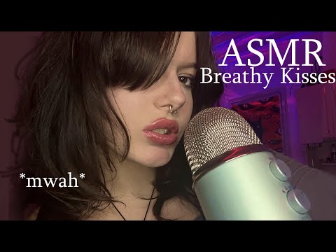 Breathy Kisses ASMR | Anticipatory Whispers, Rambling, Mouth Sounds, Hand Movements