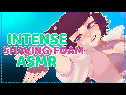 [ASMR] Catgirl Gives CRISP & INTENSE Shaving Foam Sounds 🐾