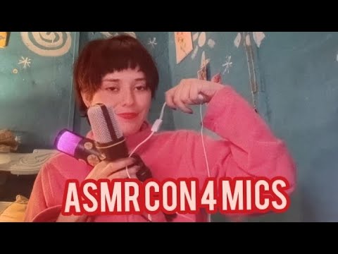 ASMR - probando cuatro mics diferentes ( triggers relajantes!!)💤