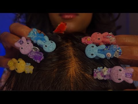 ASMR Scalp Scratching with 2XL Nails 💅🏽 Jewelry Sounds & Hair Play