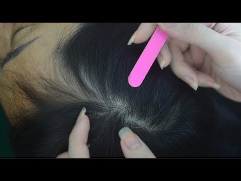 ASMR Tingling Scalp Scratching and Hair Parting Sounds For Relieve Stress, Anxiety