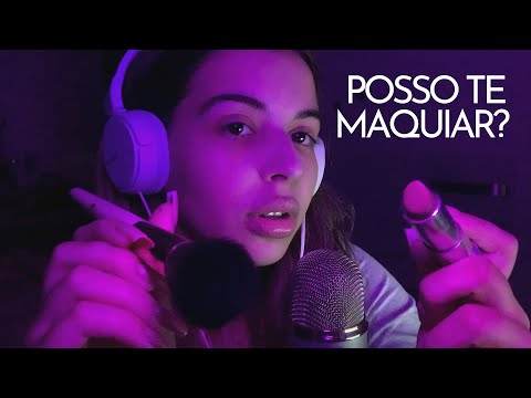 ASMR FAST MAKEUP: Oi, posso te  maquiar?