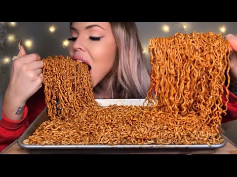 ASMR 10X NUCLEAR FIRE NOODLES CHALLENGE!! (EATING SOUNDS) *FAIL* MUKBANG 먹방 HUNNIBEE ASMR