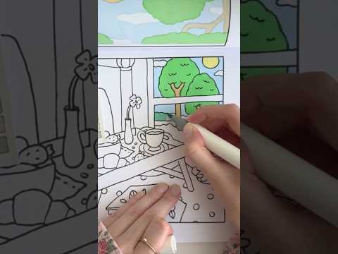Asmr coloring | Bobbie Goods & Ohuhu markers #ohuhuart #coloringbook