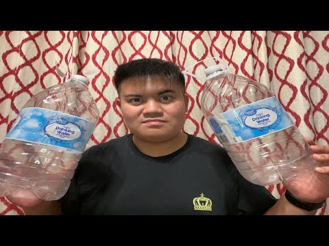 ASMR 1 Minute Plastic One Gallon Jug Sounds (No Talking)