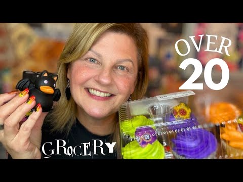 ASMR | Grocery Haul & Halloween Triggers | Over 20 Tingly Items | Halloween Nails & Tingly Tapping 🎃