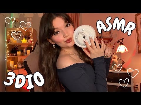 Fast to Slow ASMR Mouth Sounds on the 3DIO (Wet and Dry) With Inner Ear Scratching, Massage, ++