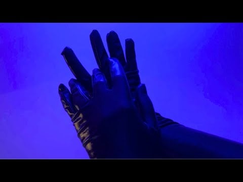 ASMR Black Leather Gloves | Relaxing Wet Look Glove Sounds