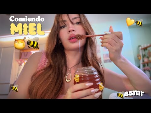 ASMR COM1END0 M1EL 🍯 Honey Sounds 🍯🐝 (Mukbang & mouth sounds 🫦)