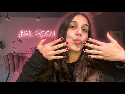 ASMR | MI CUÑADA ME HACE LAS UÑAS 🩷💅🏻 Reto ASMR: Día 28