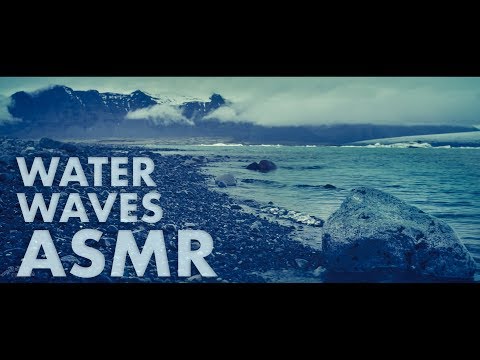 ASMR Water WAVES 🌊Ocean / Lake / Beach / Iceberg Floating 🇮🇸ICELAND NATURE