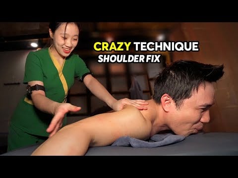 ASMR She Had a Crazy Neck & Shoulder Technique Intense Full Body Deep Tissue Massage
