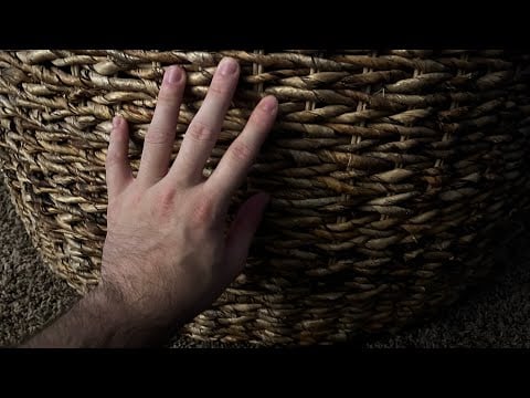 ASMR Wicker Basket and Carpet Scratching 