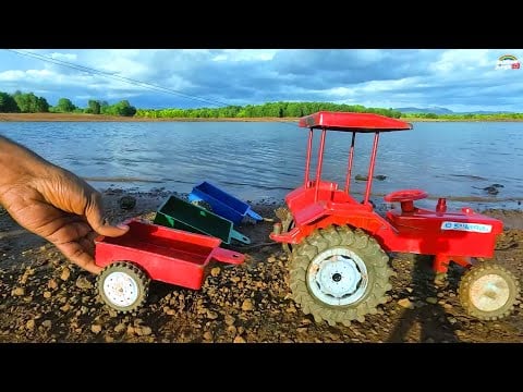 mini swaraj tractor stuck in mud jcb Load Mango help john deere tractor Video mud toys