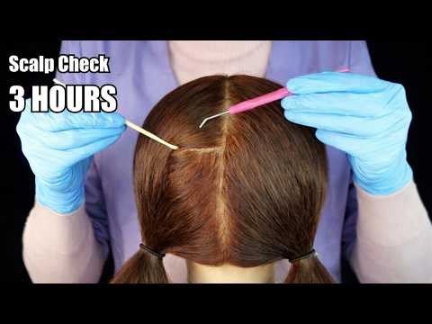 Most Relaxing Scalp Check Compilation: 3 Hours for Deep Sleep (Whispered)