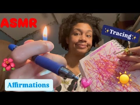 ASMR | Face Tracing & Touching With Affirmations