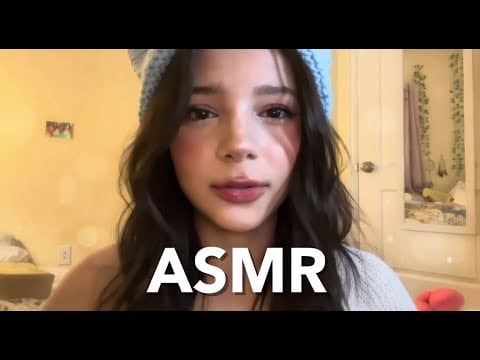 ASMR doing your skincare