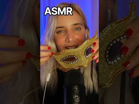 ASMR SONIDOS RELAJANTES SOBRE MÁSCARA DORADA #ASMR #asmrsounds #relax #satisfying