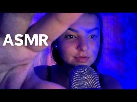 ASMR: TOQUE NA TELA, SONS DE BOCA + SONS DE MAR NO FUNDO