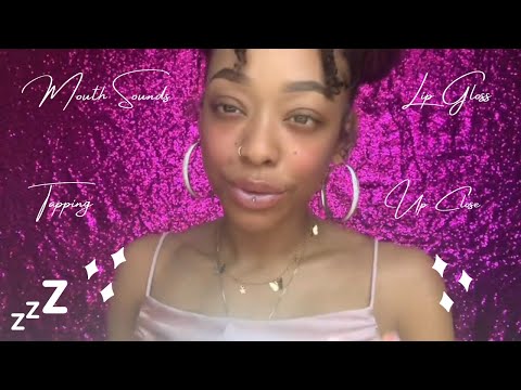 Chynaunique ASMR Lipgloss Application Part 3 Compilation | Tingly Mouth Sounds, Tapping, Up Close