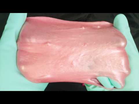 RUBBER GLOVES 👉 playing with "NIP"🍥🍥 SLIME [[ASMR]]