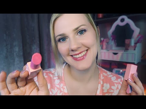 Wooden Makeup ASMR | Soft Spoken | Pretend Play