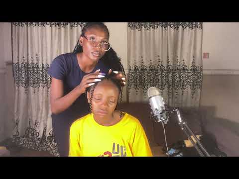 ASMR GENTLE SCALP SCRATCHING FOR SLEEP VERY RELAXING, HEAD SCREAMING, BACK SCRATCHING