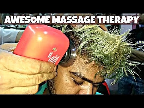 ASMR Headache relief Indian Head massage | Very relaxing Upper body massage