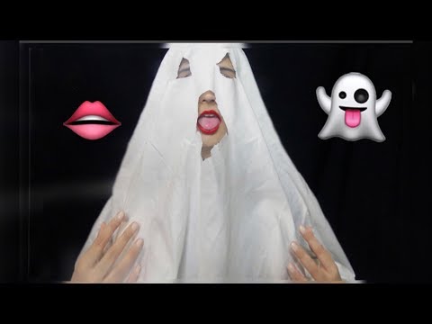 ASMR Ghost Girl - Mouth Sounds 💕👄👻 [Halloween Special] 3DIO BINAURAL