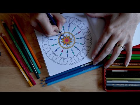 ASMR ~ Coloring Mandala Sounds & Whispering About Habits For Relaxation & Sleep