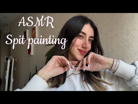 ASMR/ spit painting 🩵 sleepy moments 🦋